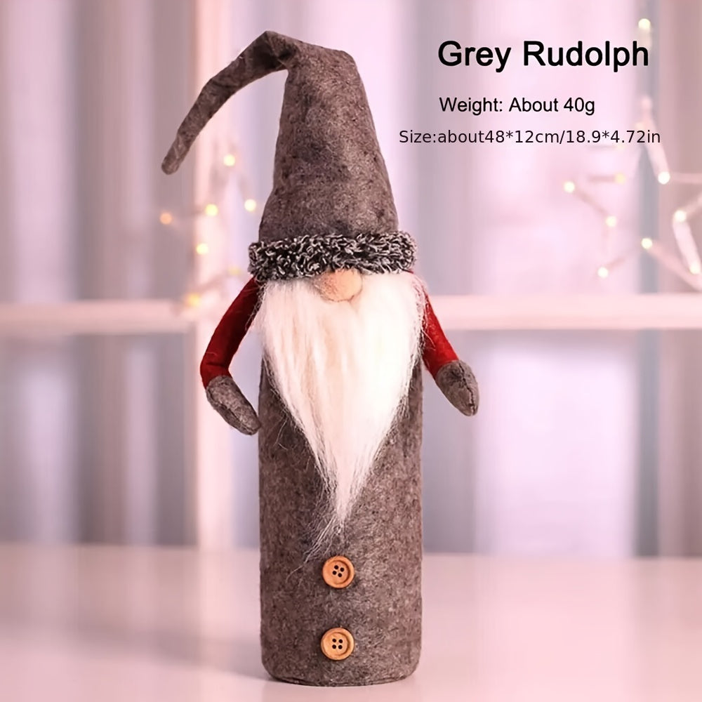Christmas Rudolf Wine Bottle Bag Set