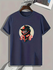 Monster Print Men's Graphic T shirt Casual Comfy Tees For Summer