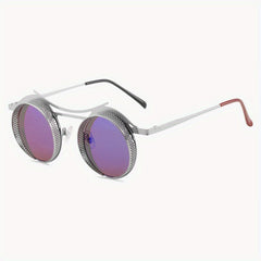 Round Frame Steampunk Men's Sunglasses
