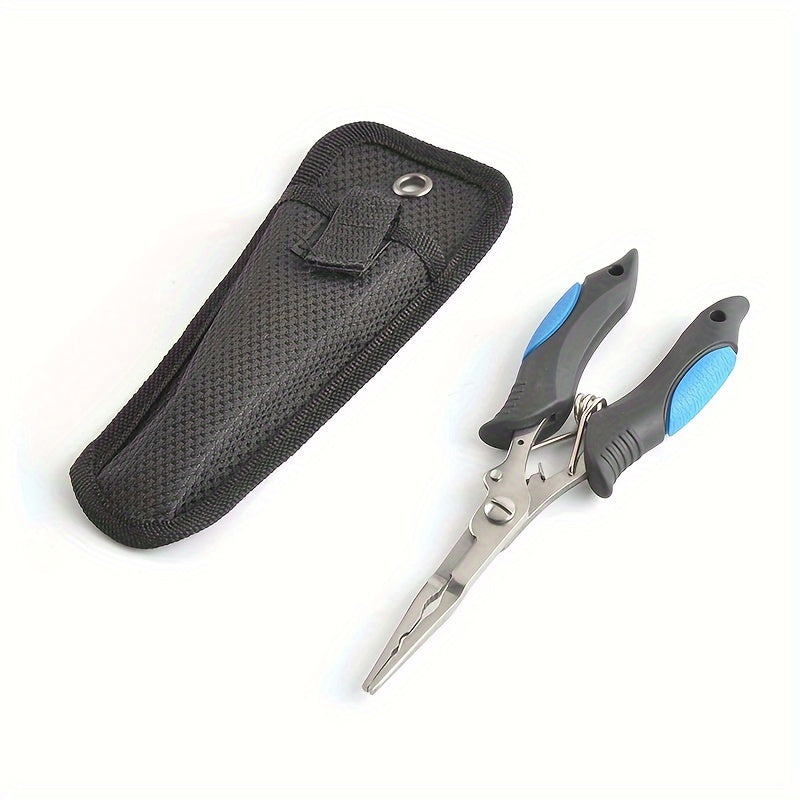 1pc Fishing Pliers With Strap Stainless Steel Fishing Grippers