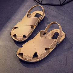 Men's Latex Sandals Breathable Slip On Shoes For Summer