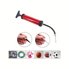 Portable Air Pump with Needle Nozzle and Extension Hose for Inflatables