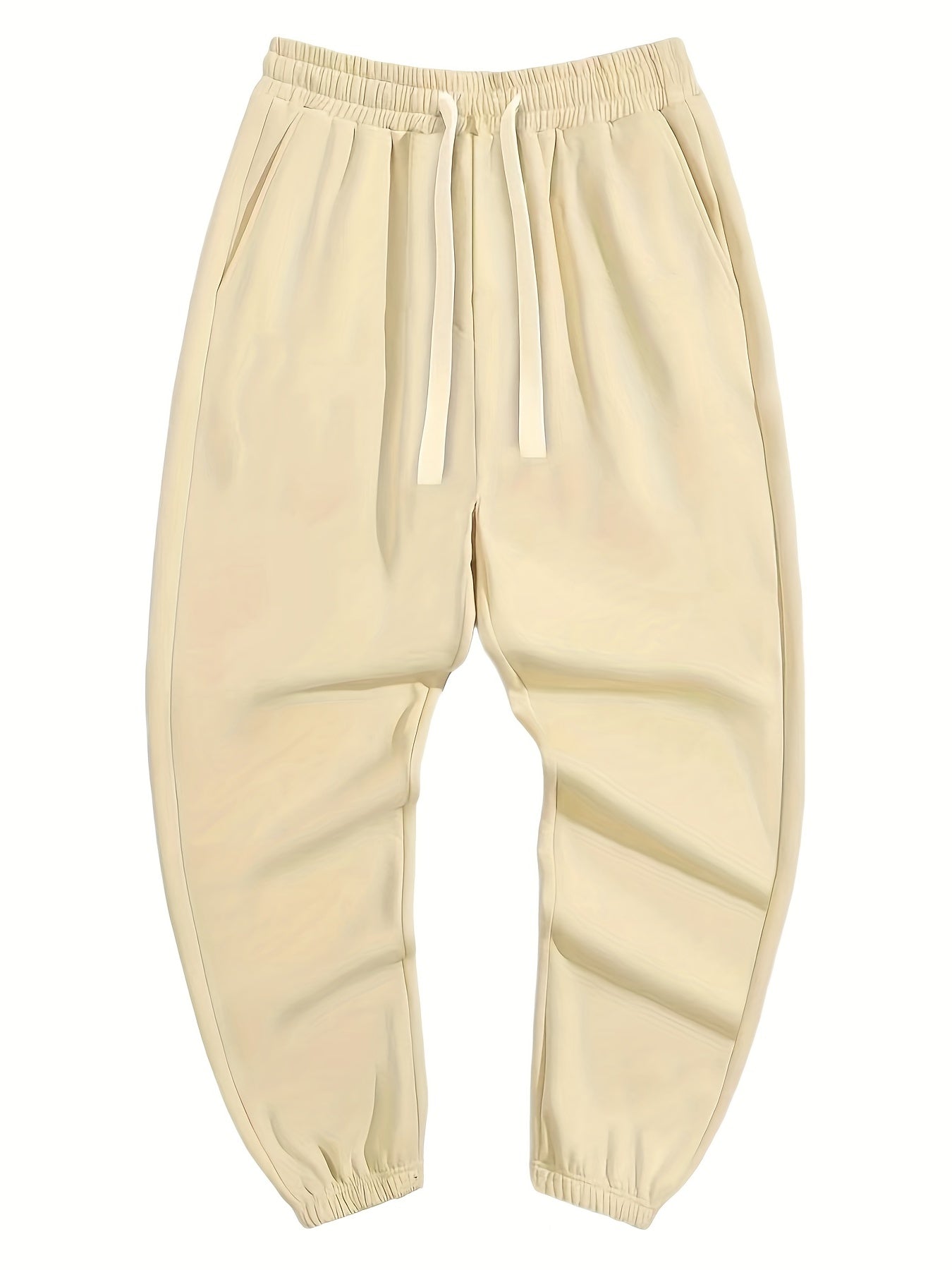 Men's Drawstring Pocket Sweatpants Loose Jogger Pants