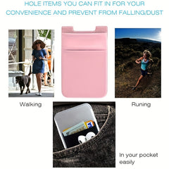 Phone Card Holder Stretchy Wallet Pocket Credit Card ID Case Pouch Sleeve