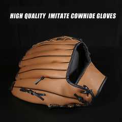 Faux Leather Baseball Gloves for Kids, Teens & Adults