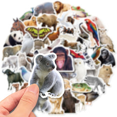 50pcs Farm Zoo Animals Waterproof Vinyl Bulk Stickers For Water Bottles Laptop