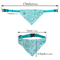 Floral Print Bandana for Small Pets Under 15lbs