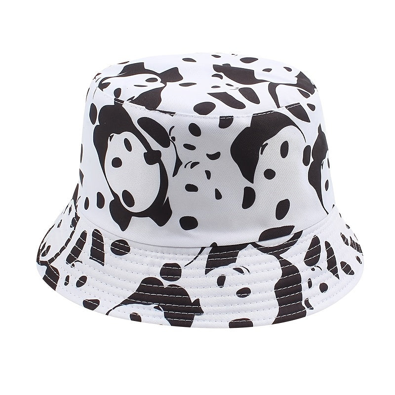 Cow Print Bucket Hat Double sided Basin Hat For Men And Women