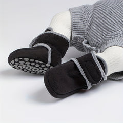 Lightweight Warm Fleece Baby Boys Boots for Indoor Walking