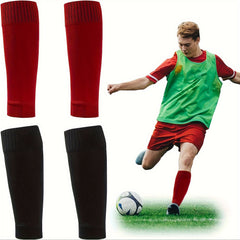 2 Pairs Soccer Socks Calf Socks Shin Guards Football Training Gear