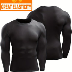 Men's Long sleeve Tights Quick Drying Fitness Tops
