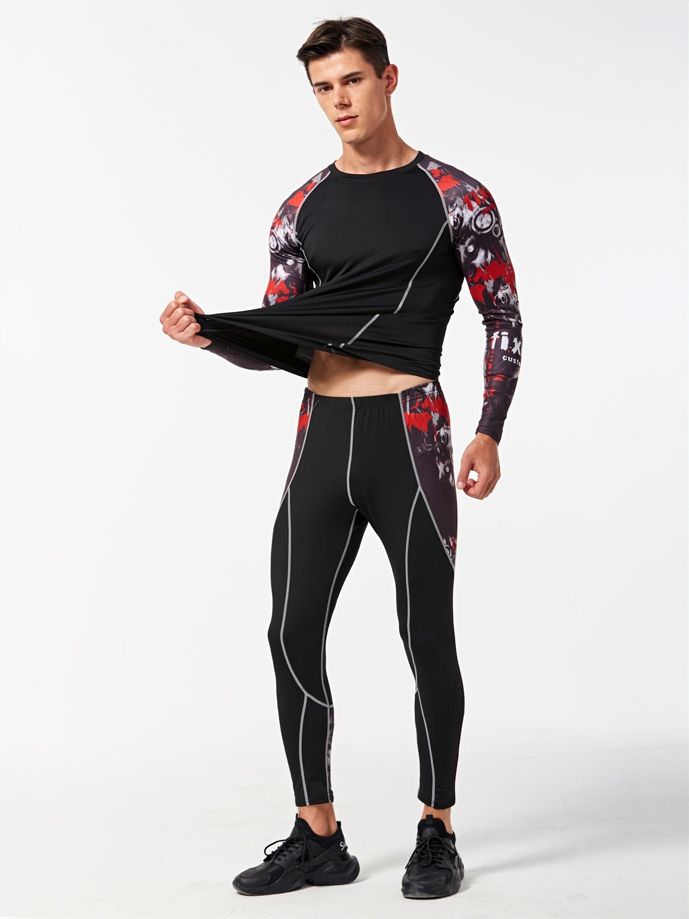 Men's Quick Dry Fitness Suit for Basketball Running Yoga