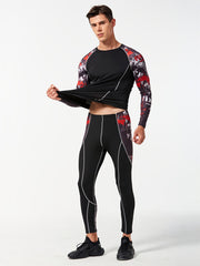 Men's Quick Dry Fitness Suit for Basketball Running Yoga