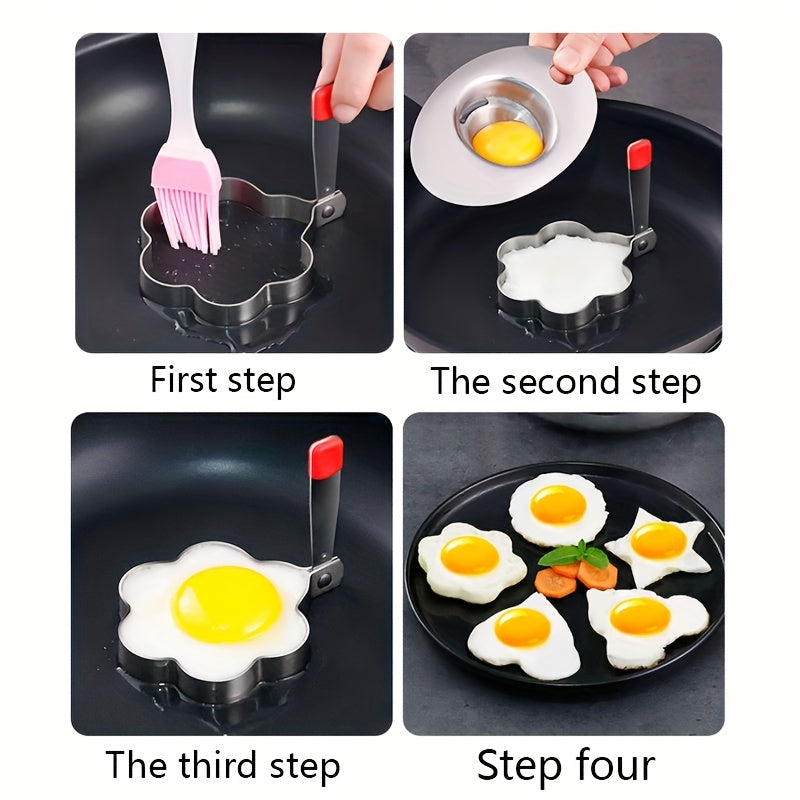 1pc Stainless Steel Omelet Set Heat Circle Type