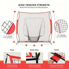 Baseball Softball Practice Net For Hitting Batting Catching Pitching Training