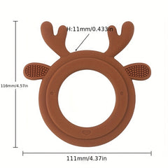 Silicone Baby Teether Bracelet, Boilable Molar Stick