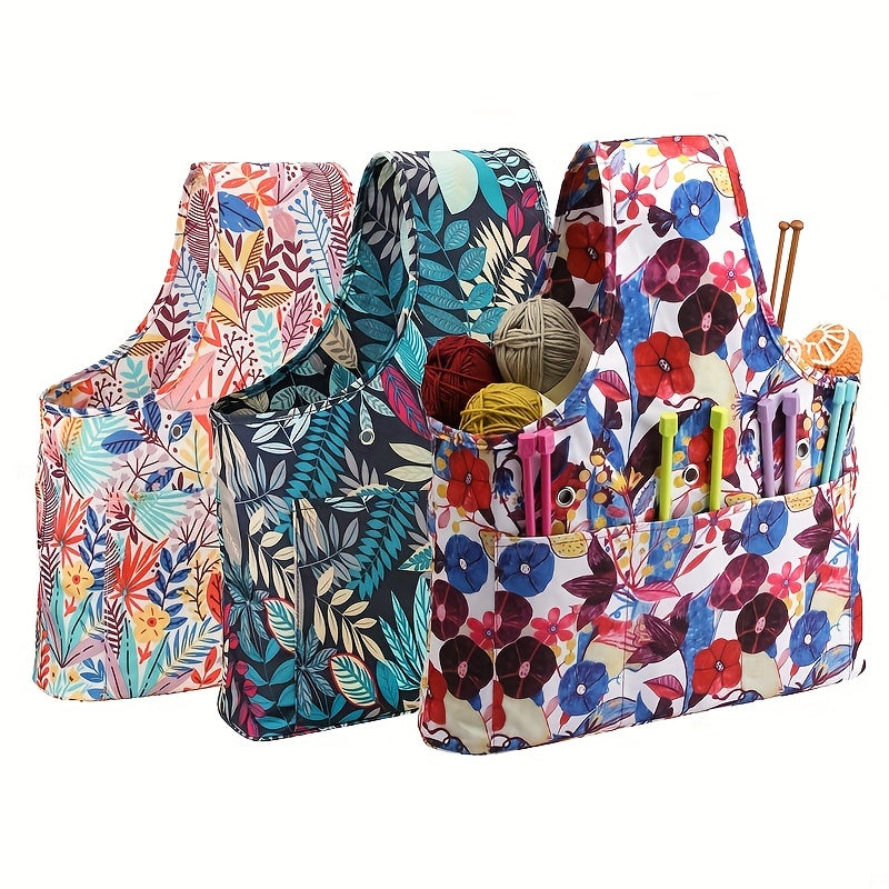 Portable Yarn Storage Bag for Crochet Hooks and Knitting Needles