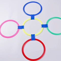 10pcs Fitness Ring Set with Sandbag Storage Bag - Speed & Agility Training
