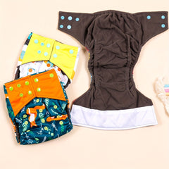 Waterproof Bamboo Charcoal Baby Cloth Diaper Adjustable Nappy