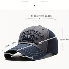 NYS Embroidery Patch Baseball Cap Vintage Distressed Dad Hat