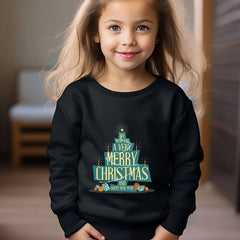 OERYUI Christmas Tree Graphic Long Sleeve Sweatshirt Girls Boys Kids Sports