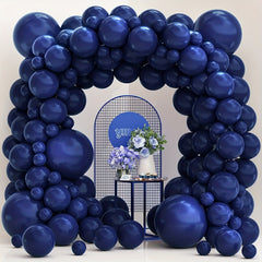 60 Navy Party Latex Balloons Garland Kit Wedding Graduation Baby Shower Decor