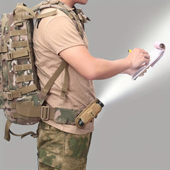 Universal Flashlight Belt Clip Case 360 Rotating Flashlight Pouch Holder