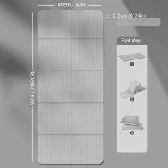 Foldable Yoga Mat Portable TPE Fitness Mat for Sports Pilates