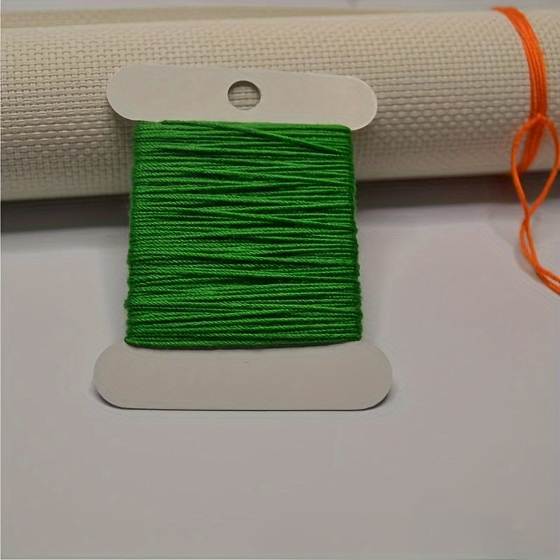 14pcs Cross Stitch Thread DIY Monochrome Sewing Toy Insole Winding Board Set
