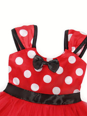 Toddler Girl's Polka Dot Costume Party Tutu Dress