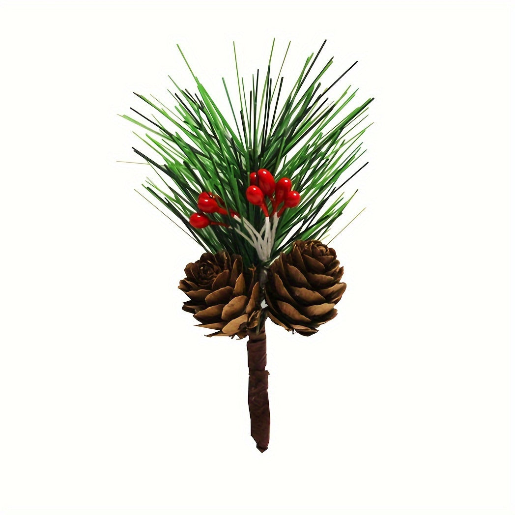 10pcs Artificial Pine for Christmas Floral Arrangements, Wreaths & Decor