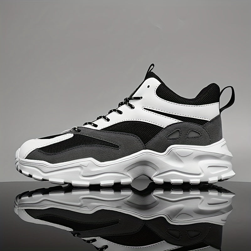 Men's Block Ankle Top Chunky Sneakers For Gym