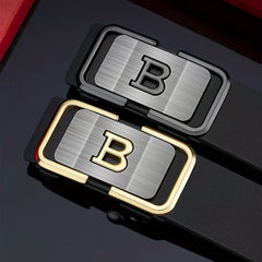 Men's Business Belt with B Automatic Buckle