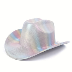 Men's Bronzing Breathable Cowboy Hat for Party