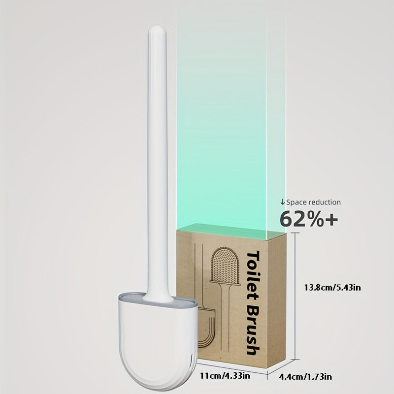 Detachable Rubber Toilet Brush - Easy Cleaning