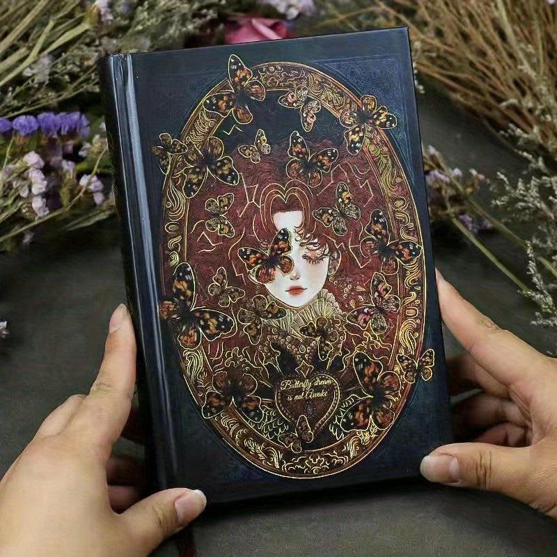 128pcs Retro Literary Hardcover Notebook for Accounts, Journals