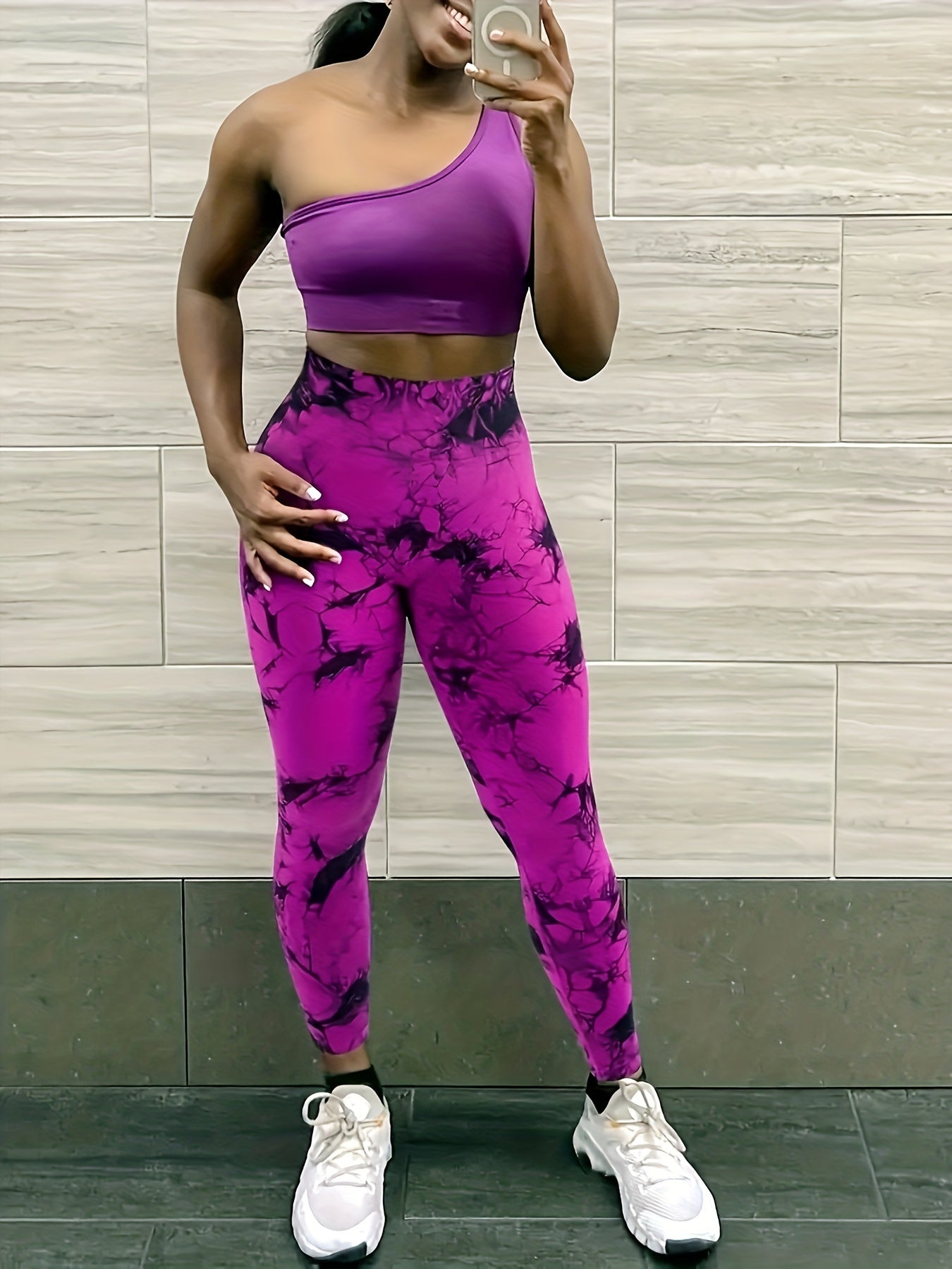 Tie Dye Seamless Yoga Pants High Waist Fitness Leggings