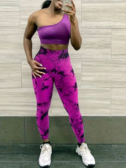 Tie Dye Seamless Yoga Pants High Waist Fitness Leggings