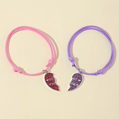2pcs Kids Heart Bracelet, Children's Accessories