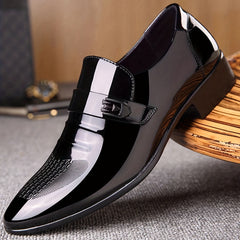 Men's Pointed Toe Formal Slip On Shoes for Business