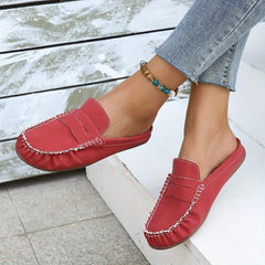 Women's Casual Slip On Sandals Stitching Detail Lightweight Shoes