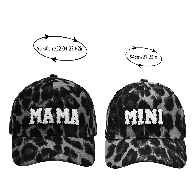 Parent Child Corduroy Baseball Cap Mama Mini Hat Embroidery