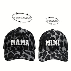 Parent Child Corduroy Baseball Cap Mama Mini Hat Embroidery