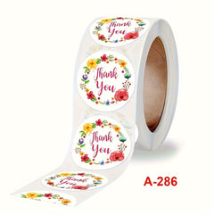 Flower Thank You Sticker Label Wedding Party 500 Pieces