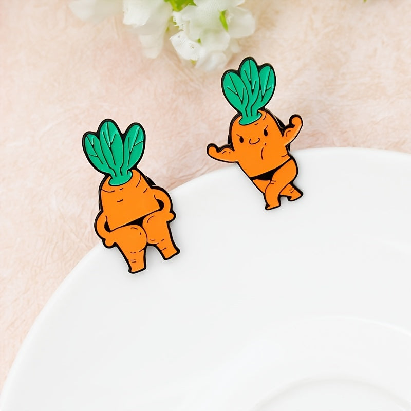 Carrot Brooch Fun Accessory for Kids and Adults Perfect Birthday Gift