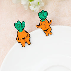 Carrot Brooch Fun Accessory for Kids and Adults Perfect Birthday Gift