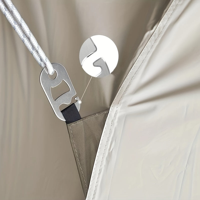 4pcs Stainless Steel Tent Rope Buckles for Camping
