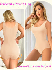 Shaping Bodysuit Scoop Neck Tummy Control Slim Fit Sleeveless Shaperwear