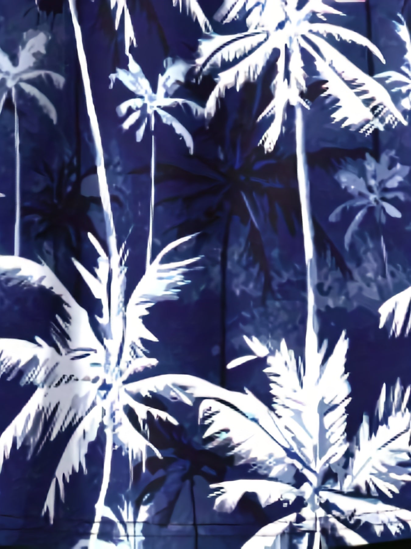 Coconut Tree Print Tankini Set Plus Size Women's Cami Top & Shorts