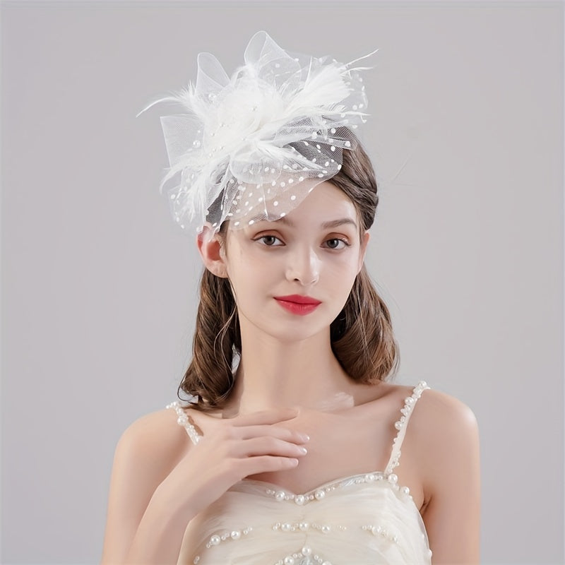 Flower Head Piece Duck Billed Clip Bridal Hair Accessories